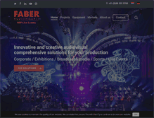 Tablet Screenshot of faber-av.com